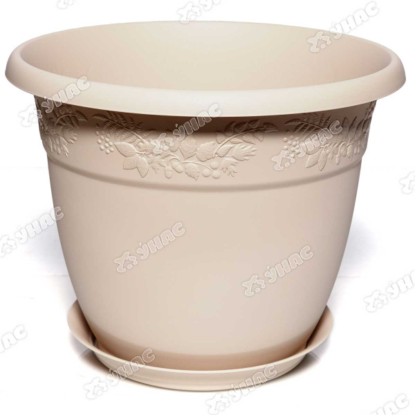 Кашпо РЯБИНА 310мм 10л с подст.латте М3058 (10) 