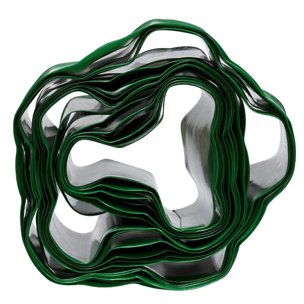 Лента бордюрная ВОЛНА Длина 9м высота 10см зеленая