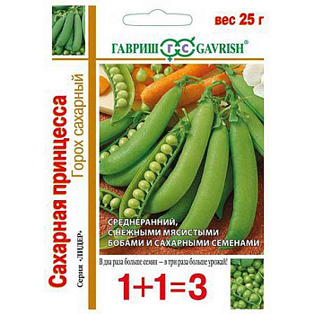 Горох Сахарная принцесса 1+1 Гавриш Ц