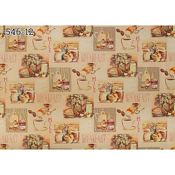 Скатерть ДУЭТ 130х160 с бейкой 546/12 (чаепитие) Тверь