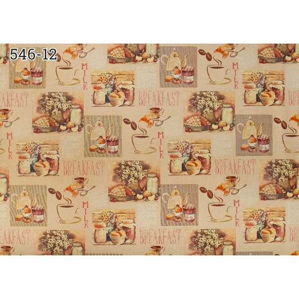 Скатерть ДУЭТ 130х160 с бейкой 546/12 (чаепитие) Тверь