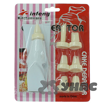 Шприц для торта мешок с 7 насадками NA1593