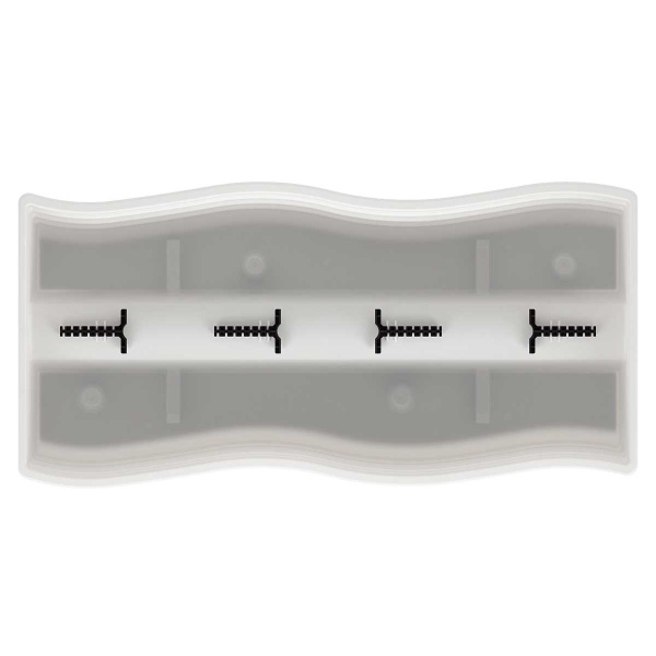 Кашпо на перила 58х28х20см Белый БШ8923 х5 