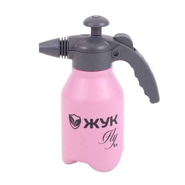 Опрыскиватель помповый 1л "Жук"fly розовый ОП-340