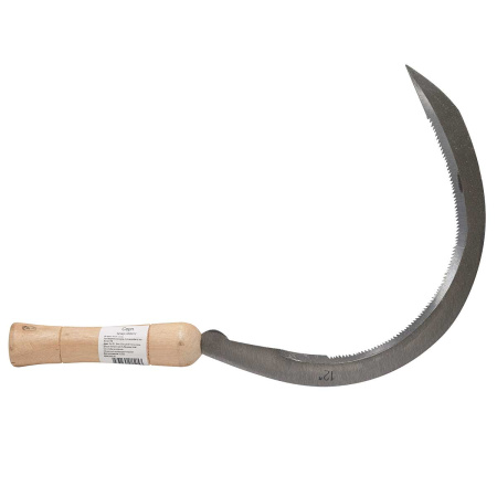 Серп усиленный 300 мм с деревянной ручкой 12" HD202-12