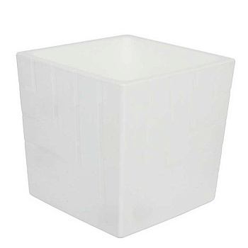 Горшок "Квадро" 3,3л Белый с вкладкой КB16-10 Ливингрин х8 