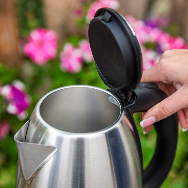 Эл. чайник HOMESTAR HS-1010 1,8л сталь зел./чер.