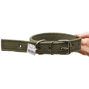 Ошейник брезентовый ширина 30 мм двойной 60 см