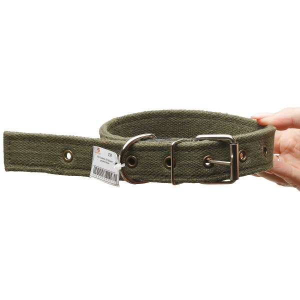 Ошейник брезентовый ширина 30 мм двойной 60 см