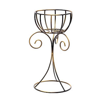 Подставка для цветов "Соло 16" напольная медная