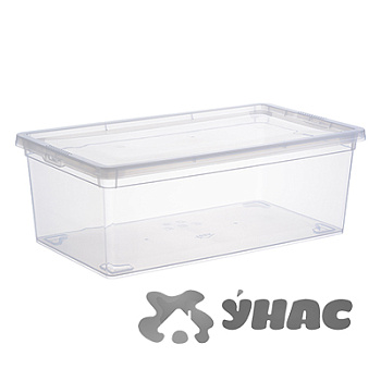 Ящик для хранения 5,5 л прозрачный 340*190*120 мм М2351