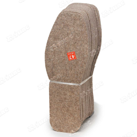 Стельки зимние NA2013 серый войлок. толщина 6мм (Цена за 10пар) (70)