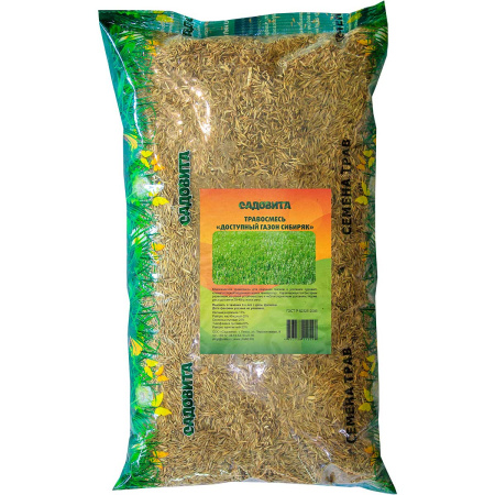 Травосмесь "Доступный газон Сибиряк" 1кг СВТ(10/500)