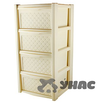 Комод 4-секционный ВИОЛА беж. Эльфпласт 338