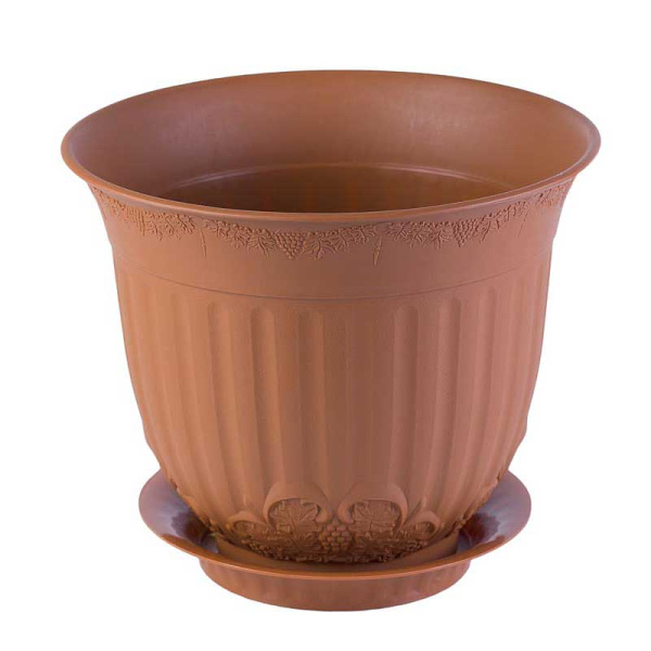 Кашпо "Европа" 1 л. терракот х20 