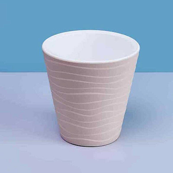 Кашпо "Валенсия" со вставкой 2 л Жемчуг Пласт Авеню х12 