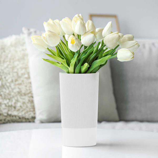 Ваза Версаль 100х200мм белый БШ8933 х12 