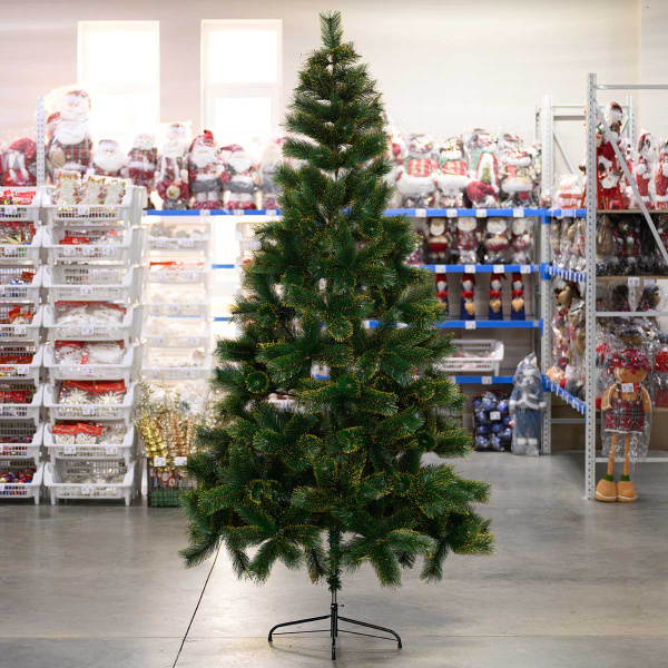 Елка HJ240-82 240см ЗОЛОТО 450веток мет.подст.