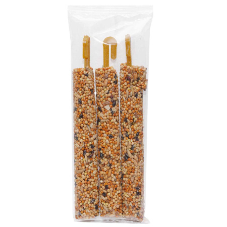 ХэппиДжангл Палочки (HONEY STICKS) для птиц МЕД И ОРЕХИ 3шт. 90г J203