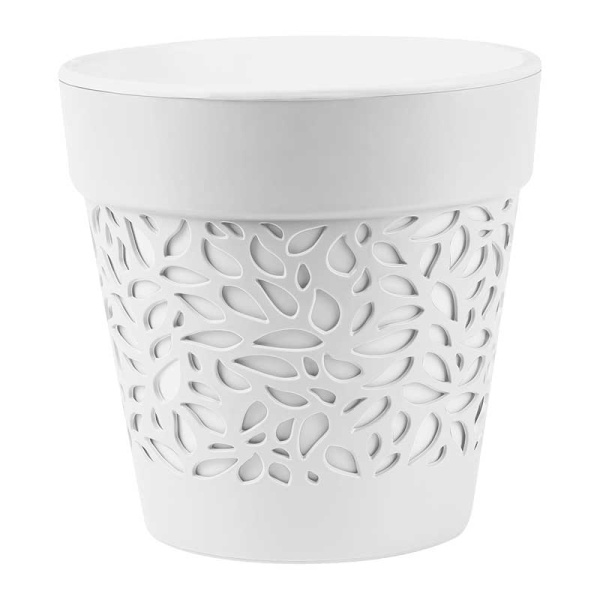Кашпо Блоссом 8,3 л Белый/Белый КШ-0504 х6 
