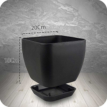 Горшок 4,85л серый 102/20-3 х8 