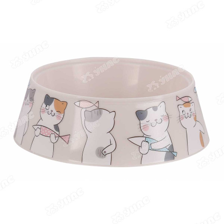 Миска для кошек "Мур-мяу"0,3л.  БШ7853 (30)