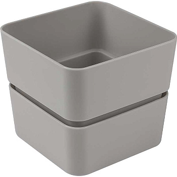 Кашпо Фиори 0,45л Серый жемчуг КШ-0514 х24 