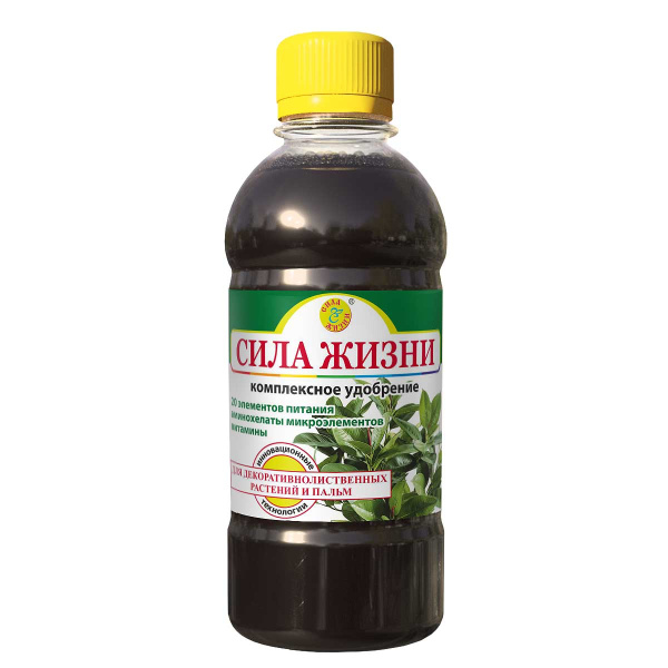 Удобрение для декоративно-лиственных и пальм 0,3 л Сила жизни 