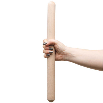 Скалка деревянная длина 40 см диаметр 32 мм