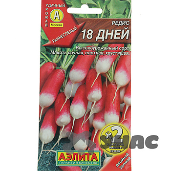 Редис 18 дней 2-ая граммовка Аэлита Ц