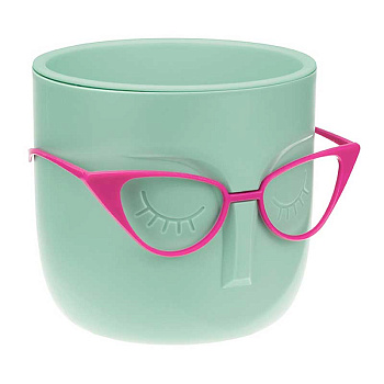 Кашпо МАРИ 0,65л со вставкой фисташковый М3075 