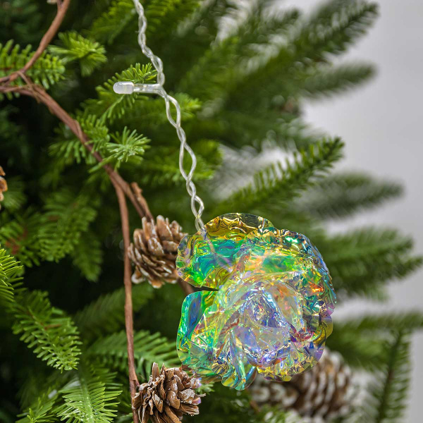 Гирлянда штора LLN-30-6 3*0,5м 10нитей по 5лампочек ВОЛШЕБНЫЙ ЦВЕТОК ЦВЕТНОЙ