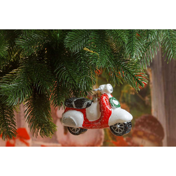 Шар SFOP21531 1шт 12см Мотоцикл красный (216)