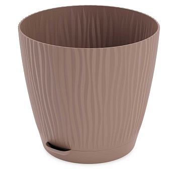 Горшок ФЛИС прикорневой полив 3 л какао БШ8466 х14 