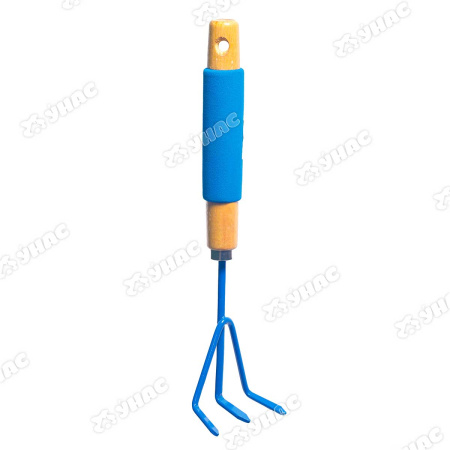 Рыхлитель (JD6003 D) 3-зубчиков деревянная ручка с мягкой вставкой САДОВИТА