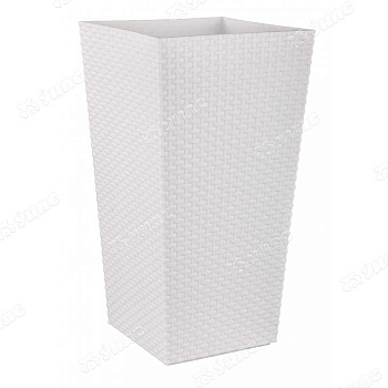 Кашпо РОТАНГ без вставки 47л Белый БШ6827х5 