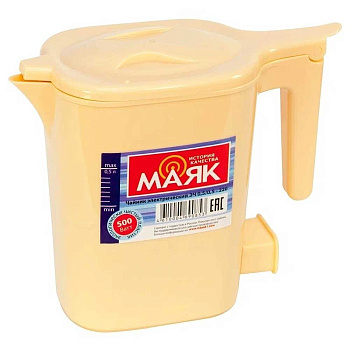 Эл. чайник ЭЧ 0,5/0,5-220 "Маяк"/ВОЛТЕРА 0,5л/0,5кВт (цвет БЕЖЕВЫЙ) х10