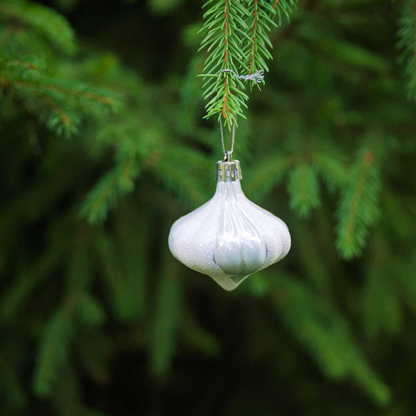 Набор елочных украшений 6ADZCKE9-J5-1 6 см 9 шт Шары Серебро