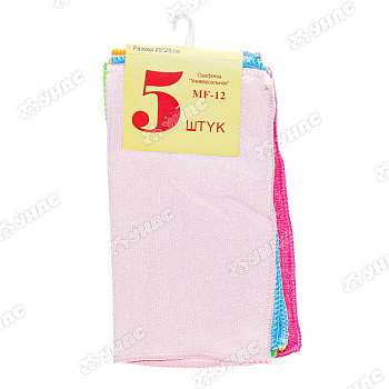 Салфетка-микрофибра NA160 5шт 25*25см  х100