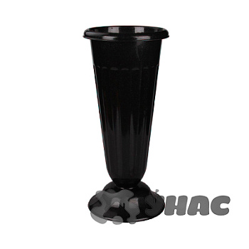 Ваза для цветов под срезку (d-210, h-440) черный БШ5142 