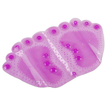 Коврик для ванной ПВХ 56 х 33 см СЛЕДЫ (NA121) 