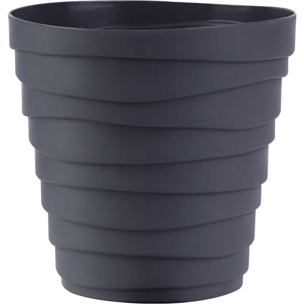 Кашпо БАРХАН 1,4л Антрацит КШ-4316 х30 