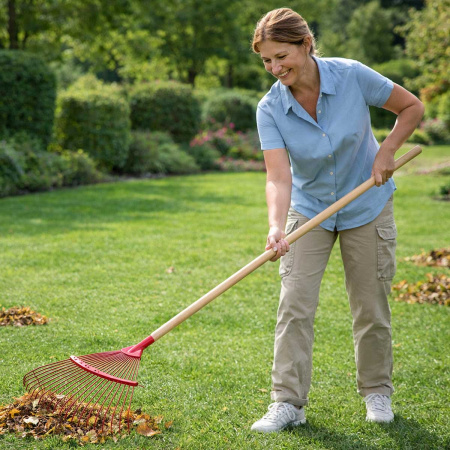 Грабли веер 22 зуба (132030B-22) проволочные САДОВИТА (48)