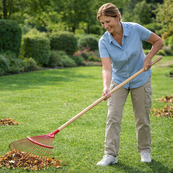 Грабли веер 22 зуба (132030B-22) проволочные САДОВИТА (48)