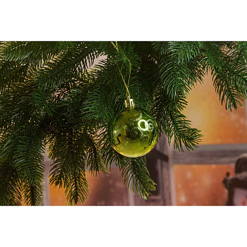 Шар Т567-5 6шт 6см (фактур.вензеля)лайм (140)