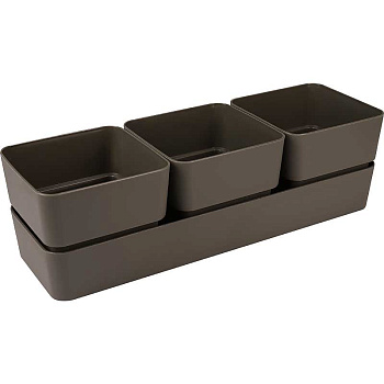 Кашпо Фиори Трио Трюфель КШ-0526 х12 