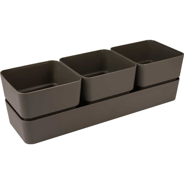 Кашпо Фиори Трио Трюфель КШ-0526 х12 