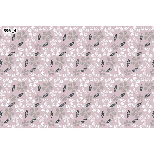 Клеенка н/о 135*20  ПЕРФЕКТ 596/4 лепестки розовый Тверь