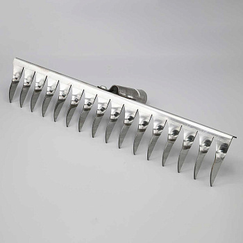 Грабли витые 16-ти зубчатые нержавеющая сталь клепанные б/ч*10