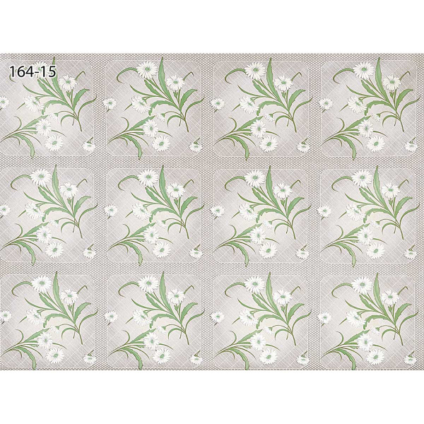 Клеенка т/о 125*25м 1сорт 164/15(ромашки,сер)Тверь